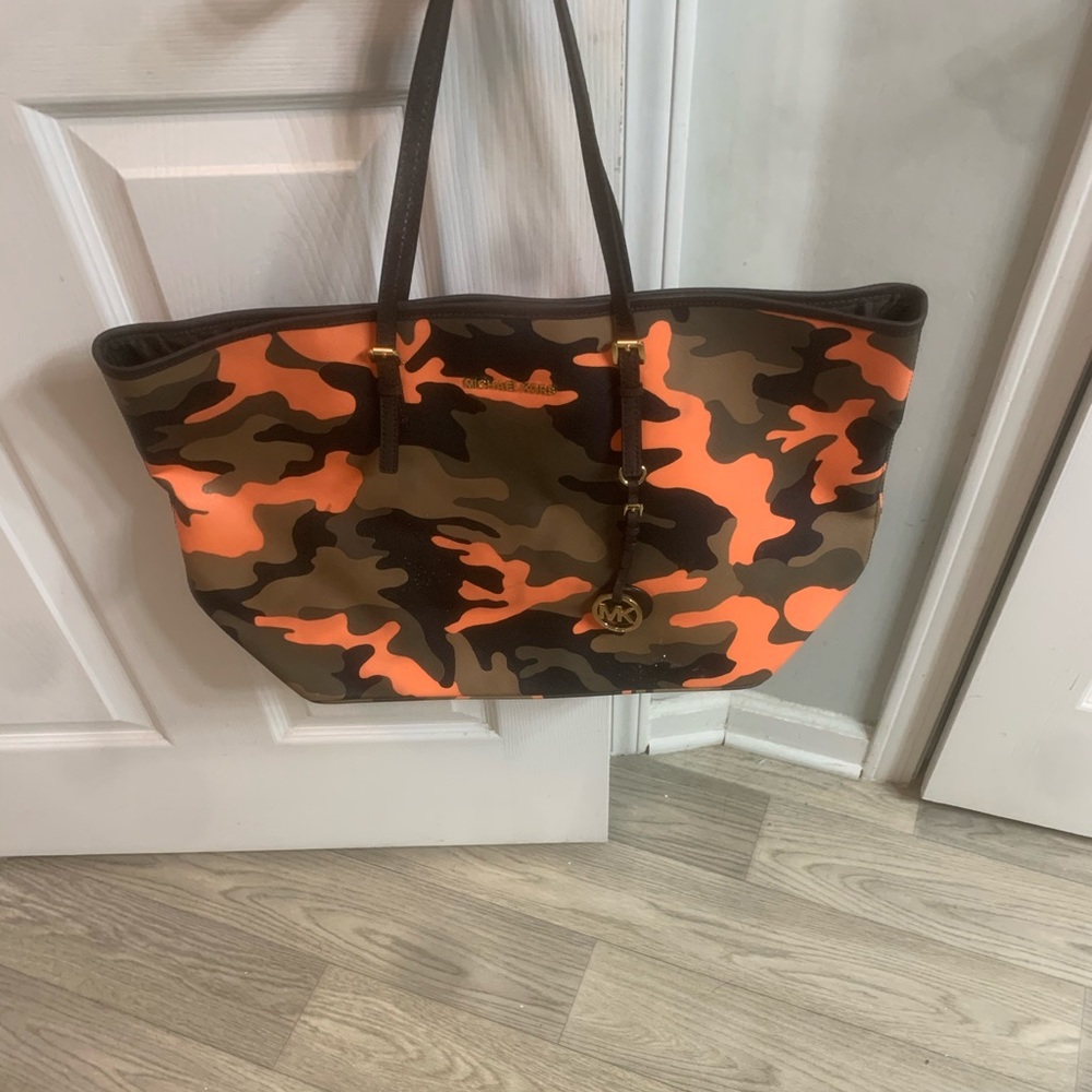 Michael Kors orange army purse